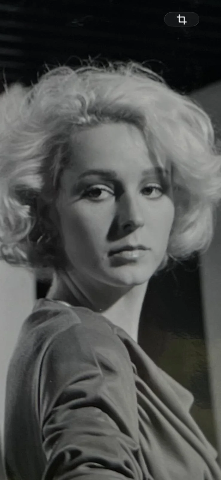 MODEL — close-up black-and-white portrait