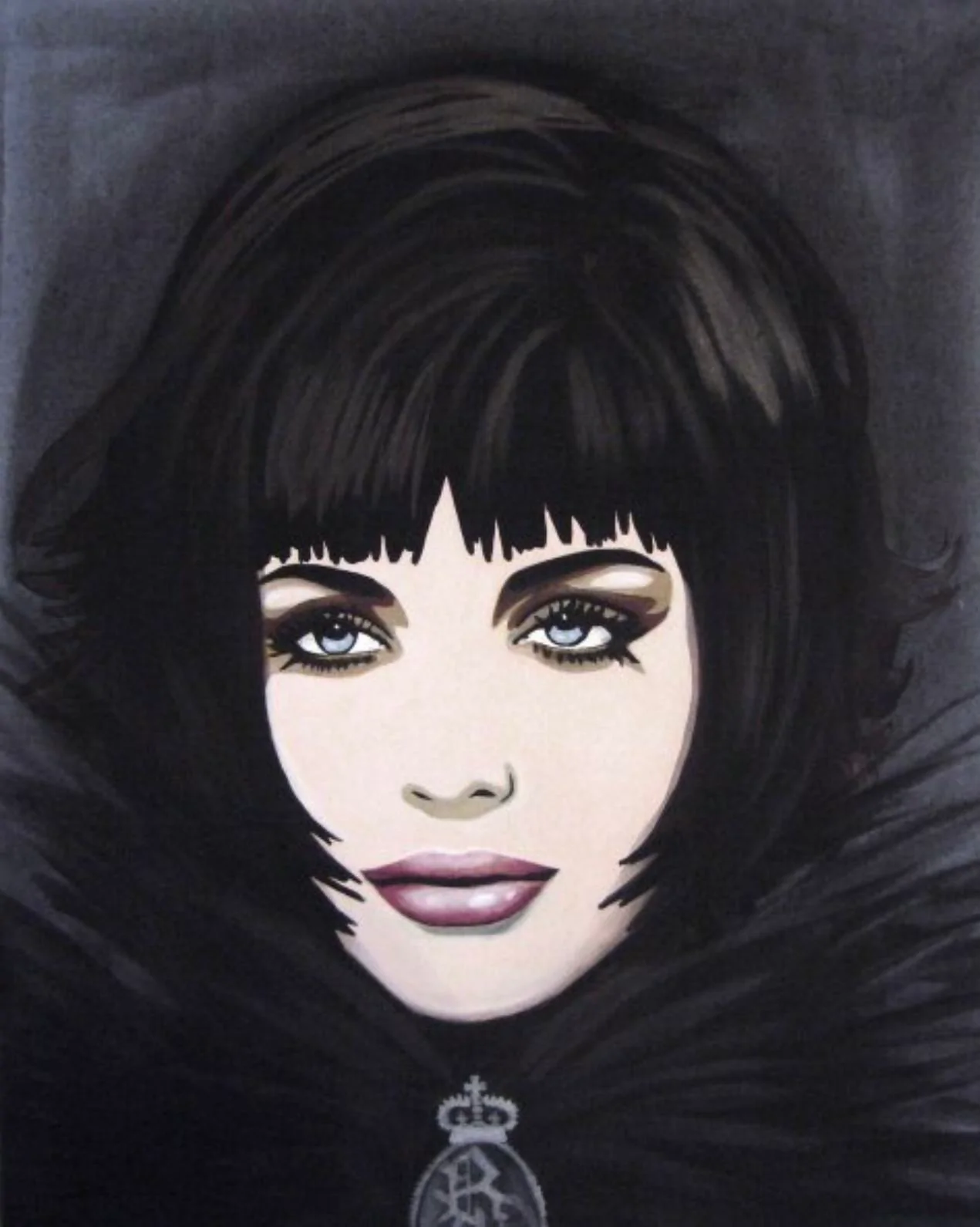 Villa Otterbourne — portrait with black bob and blue eyes