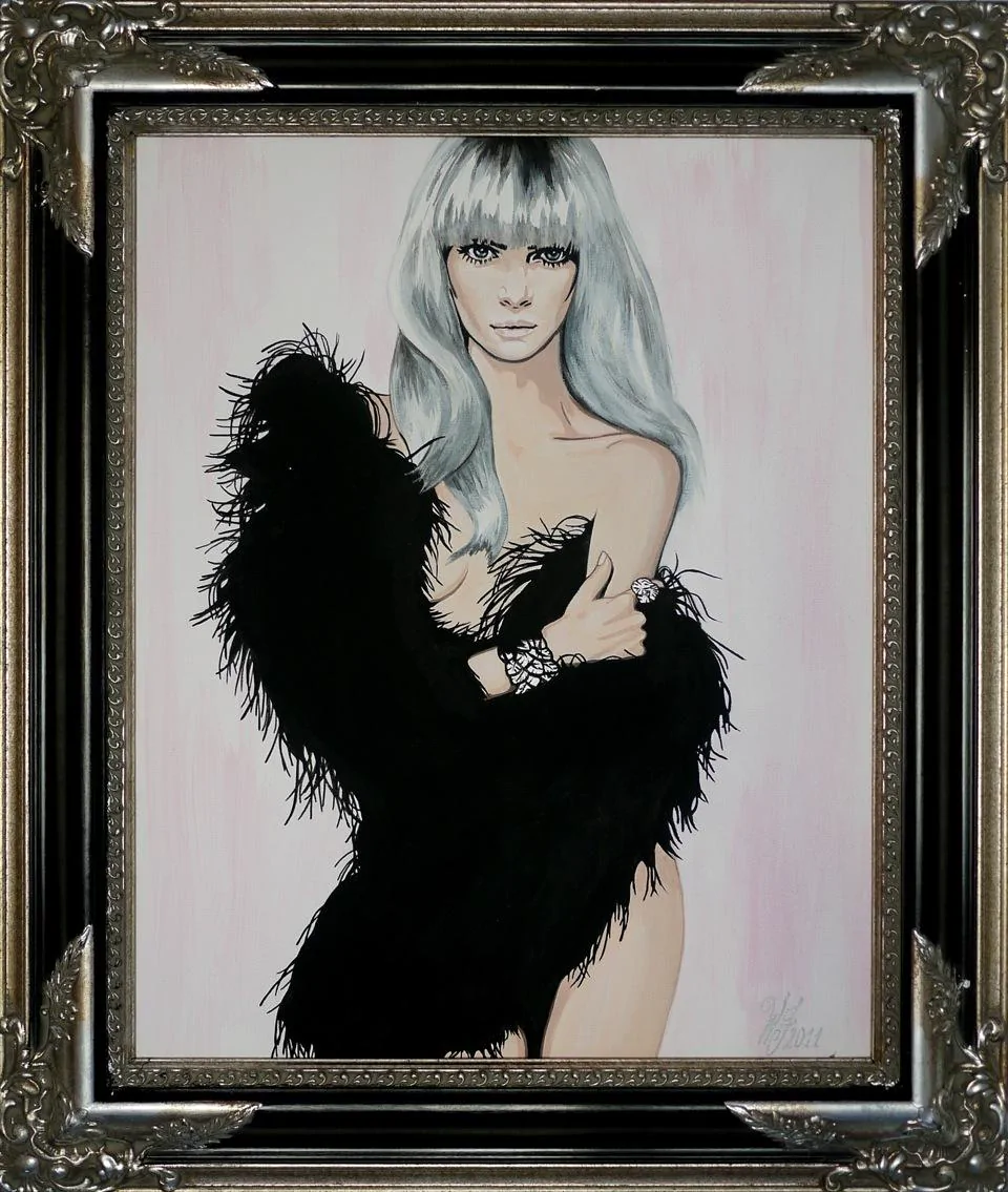 Villa Otterbourne — framed silver-haired portrait