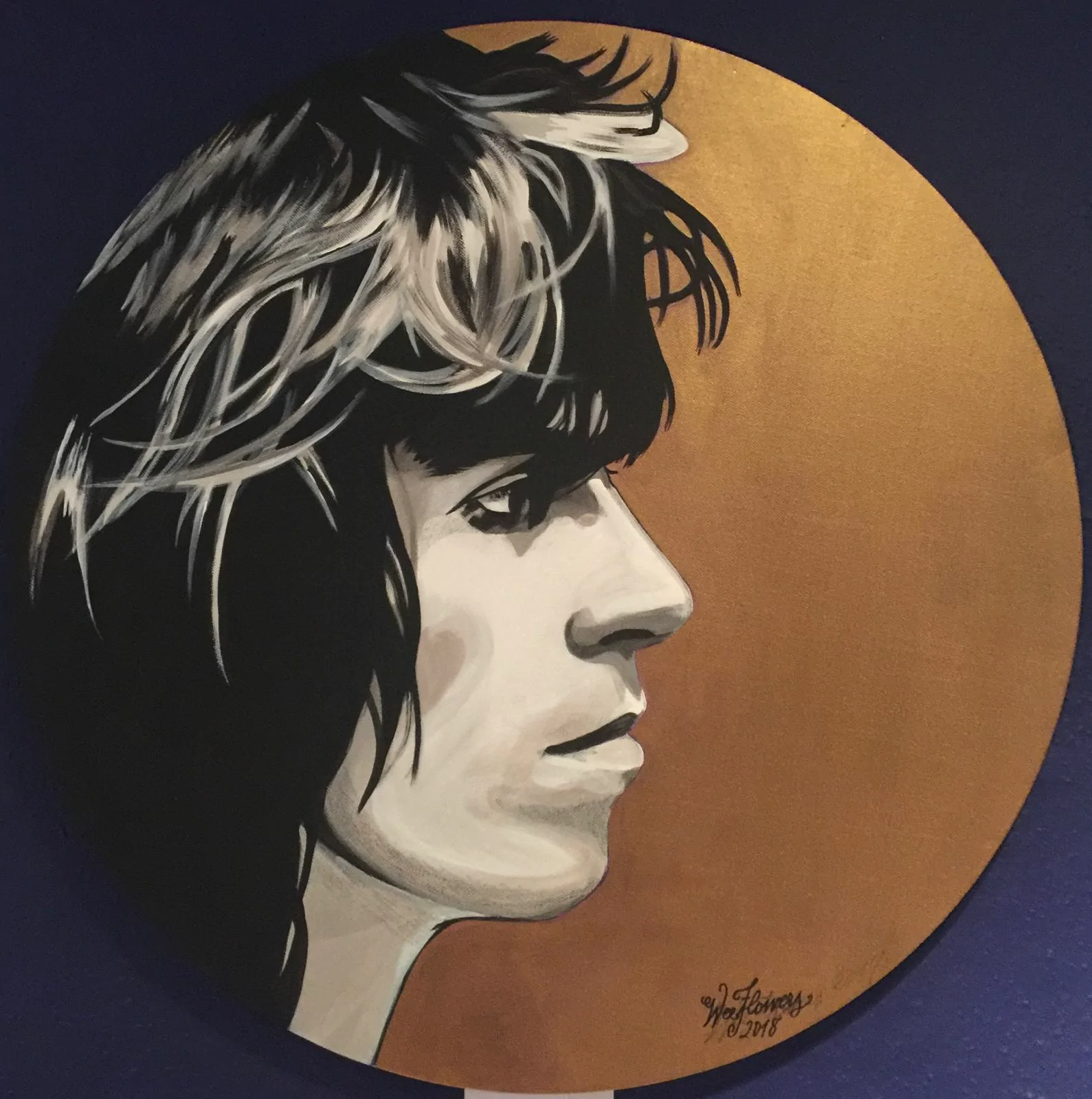 Mick Jagger portrait, 2018 — Wee Flowers